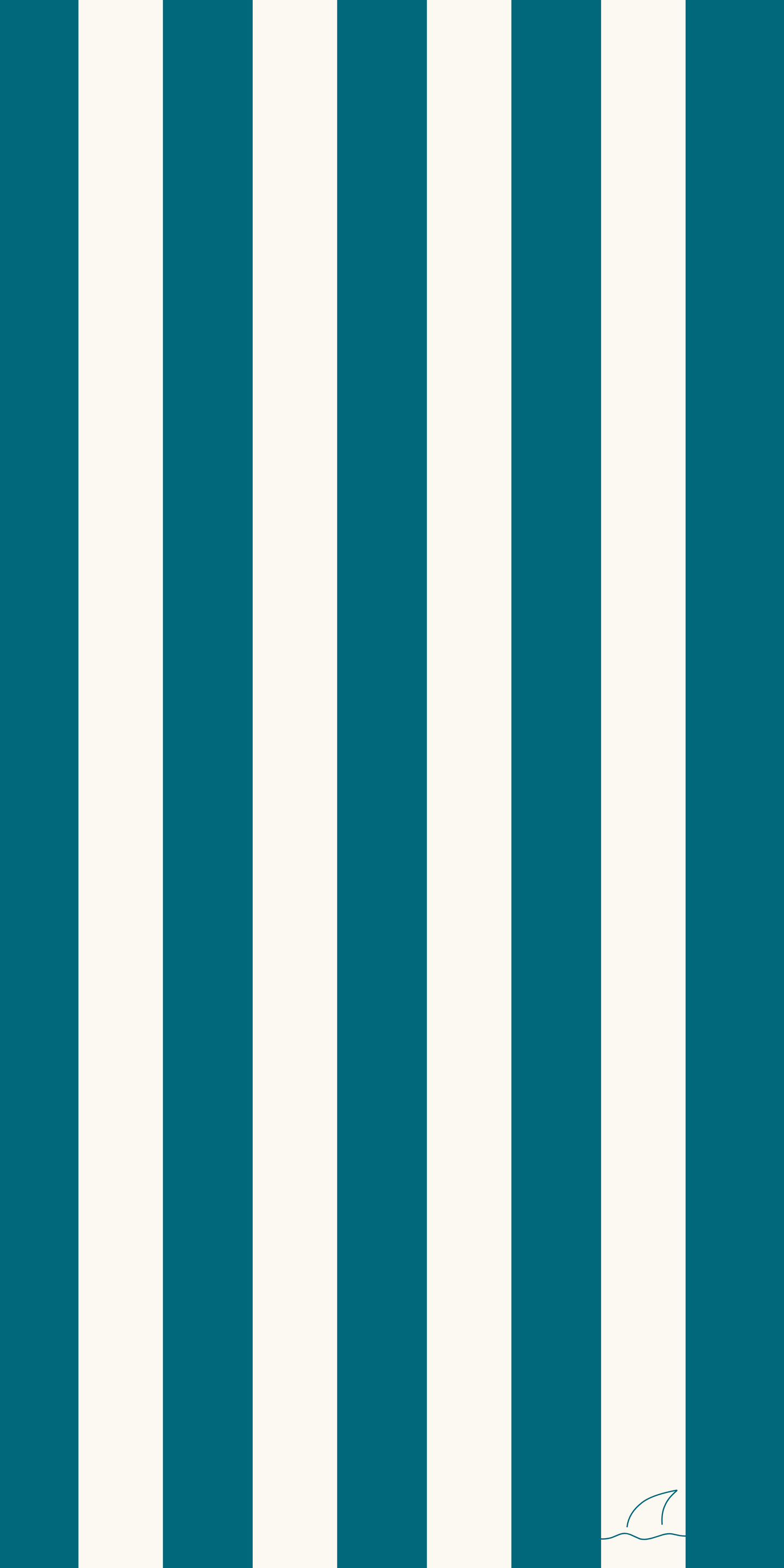 Teal Pinstripe